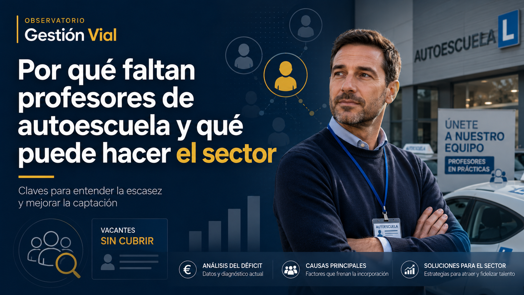 Profesor de autoescuela impartiendo una clase práctica
