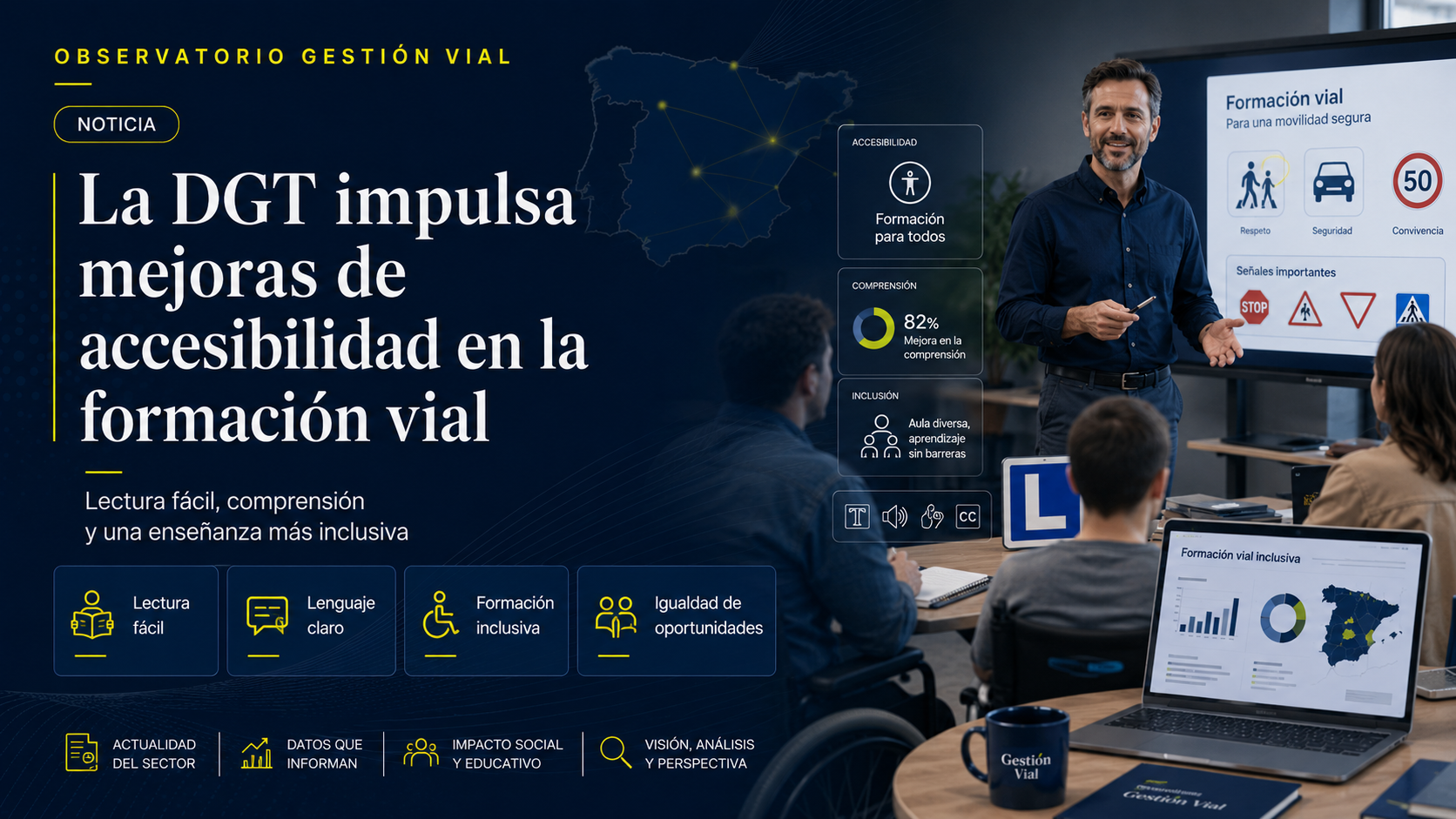 Formación vial accesible con recursos de lectura fácil y apoyo docente
